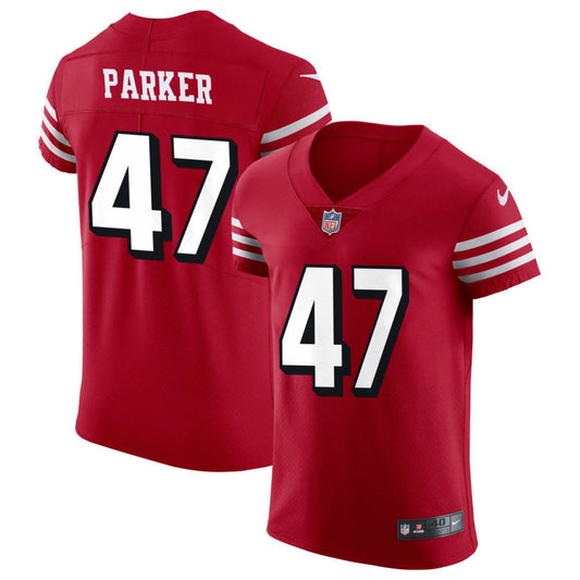 A.J. Parker San Francisco 49ers Nike Alternate Vapor Elite Jersey - Scarlet